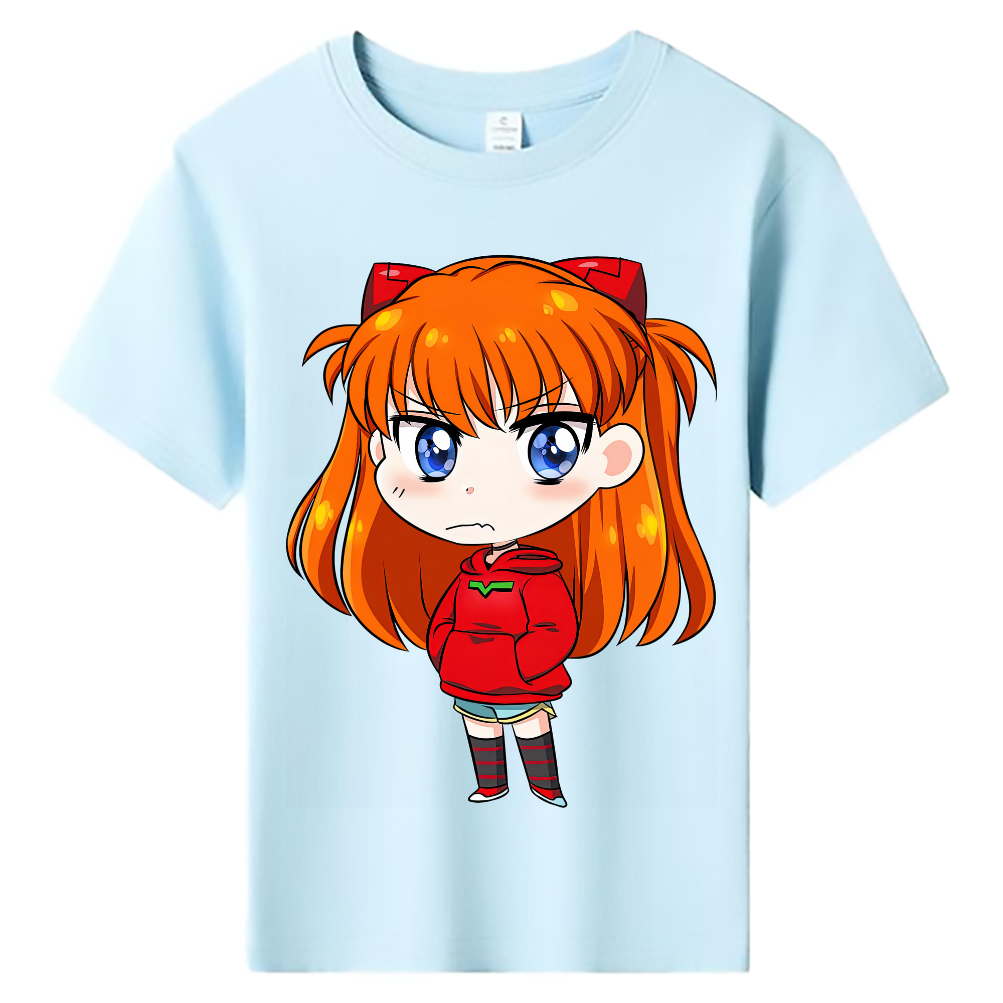 （画像用） EVA 新世紀エヴァンゲリオン 綿100％キッズTシャツ（フロントプリント）